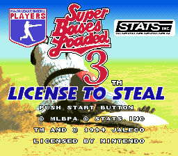 Super Bases Loaded 3 screenshot 2 for Super Nintendo